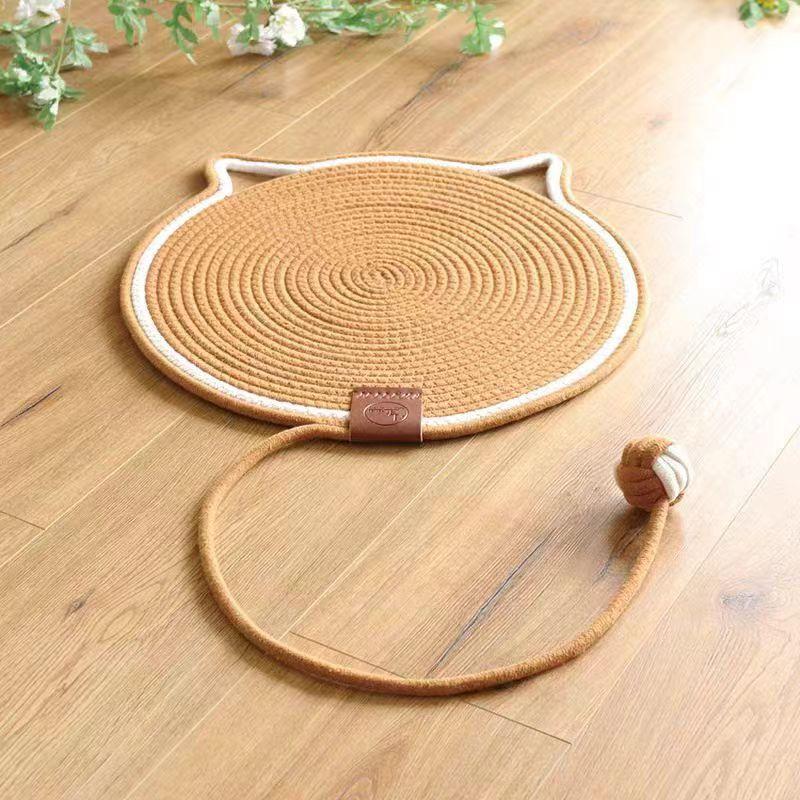 Round Shape Cat Scratcher Mat Sofa Furniture Protector Claw Care Cat Scratching Board Pet Supplies For Indoor