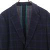 Paul Smith made in Japan Check Pattern tailored jacket M Navy Ancon Men's Used