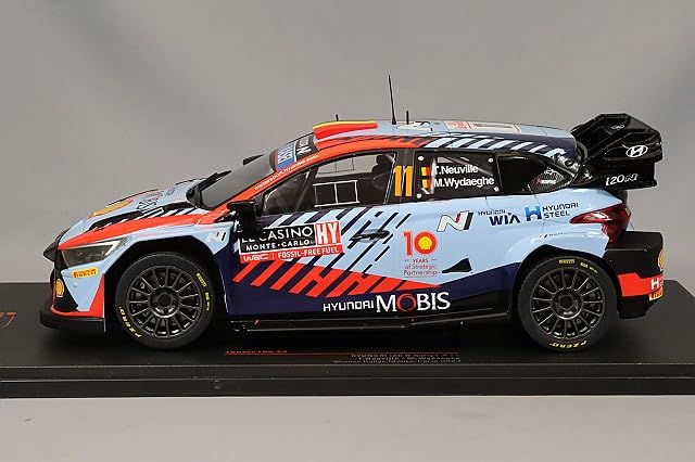 IXO Hyundai i20 N Rally 1 2024 Monte-Carlo-Rallye-Sieger Widag 1/18 #11 T.N. Neuville/M.
