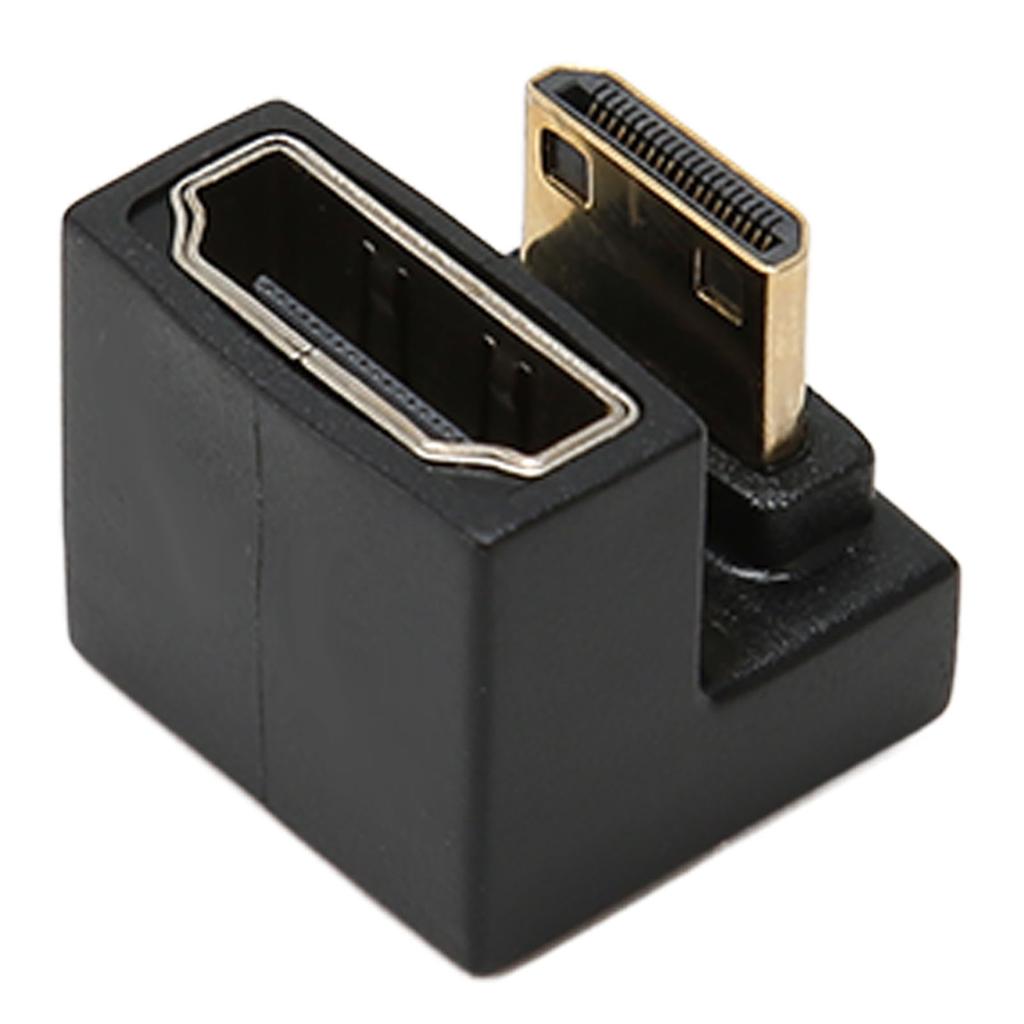 Mini HD to HD Adapter 180 Degrees Male to Female 8K 60Hz 48Gbps Transmission Mini HD to HD Converter for PC TV Projector