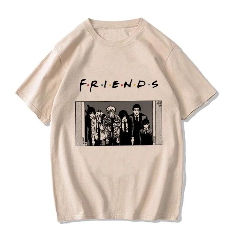 Unisex Unisex Japanese Anime Chainsaw Women T Shirt Cartoon Pochita T-shirt Makima Harajuku Graphic Tees Clothing Tops Tshirt Unisexga