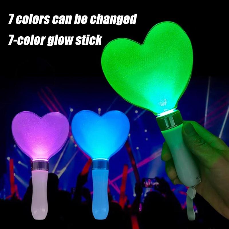 Star Heart Kpop Lightstick Kpop Glow Stick Mini Lightsticks Concert Light Stick Support Rods for Concerts Fans Gifts