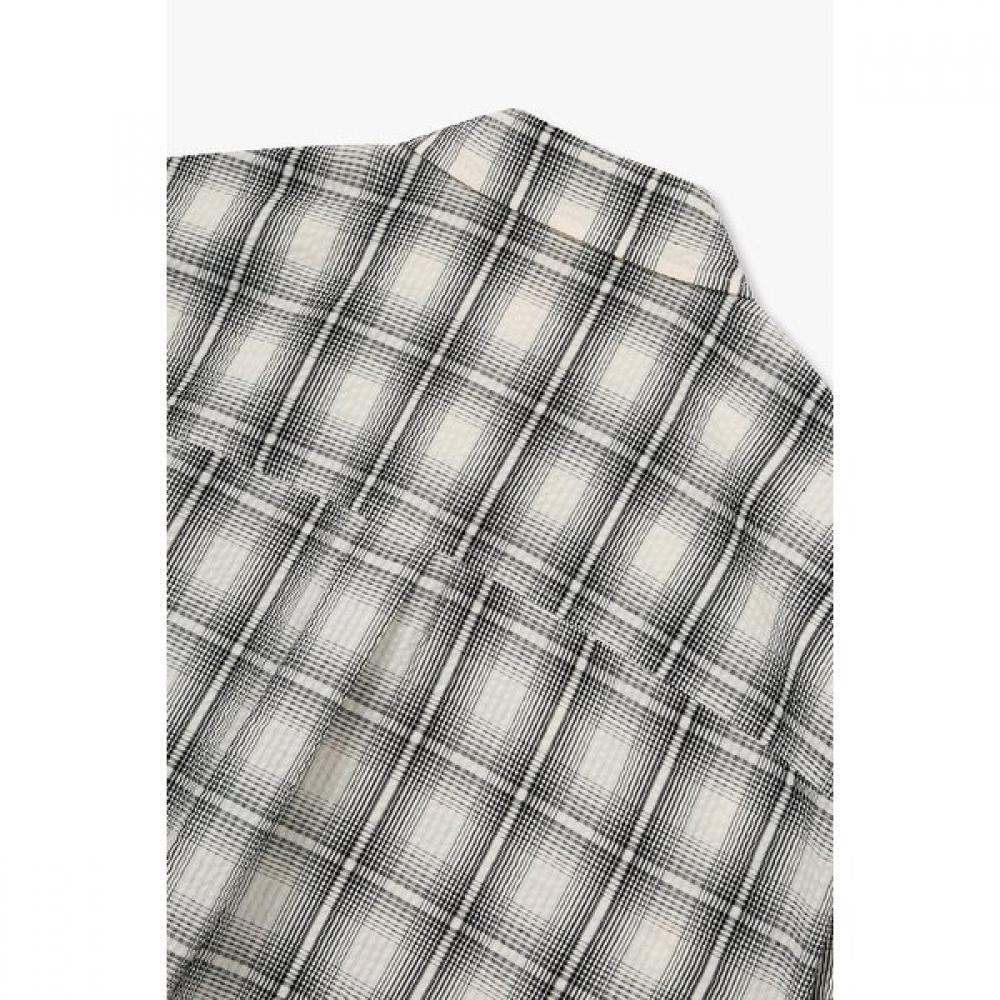 Studio Tomboy Ombre Check Seersucker Shirt  91m6221222 