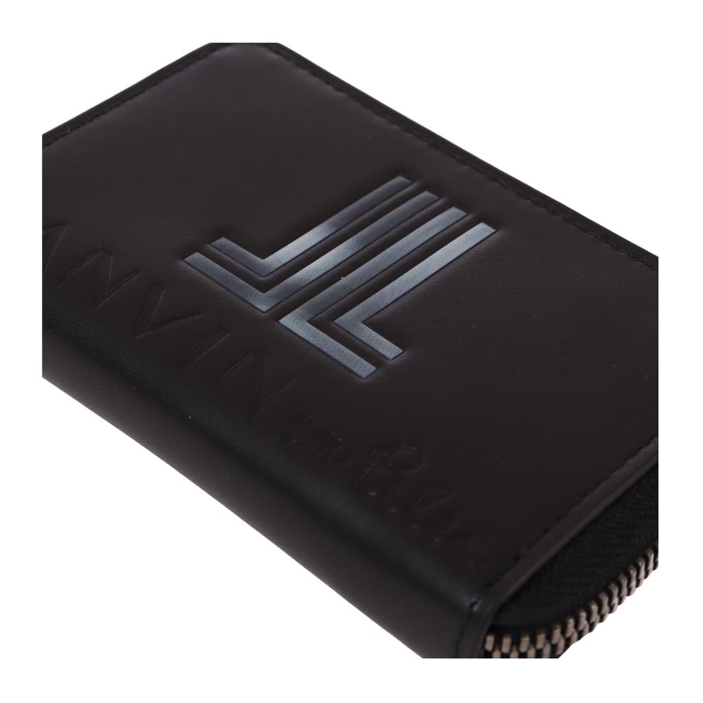 on Coin Case Coin Purse Round Zipper Key Case Multi Case Card Case 515601 Swish Cowhide Genuine Leather White [Lanvin Bleu] Men's [31]