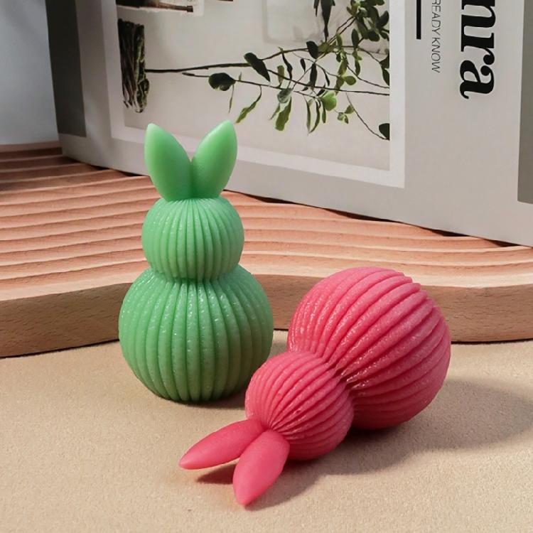 Multifunktionale Silikon-Kaninchenformen Kerzenformen Seifenformen Kaninchen-Dekorationsformen Bastelformen für Bastelliebhaber