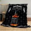 Jack Daniel's Koc Pluszowy Miękki Wygodny na Wszystkie Pory Roku Koc na Sofę Biuro Drzemki Koc Podróżny Zewnętrzny Idealny Prezent