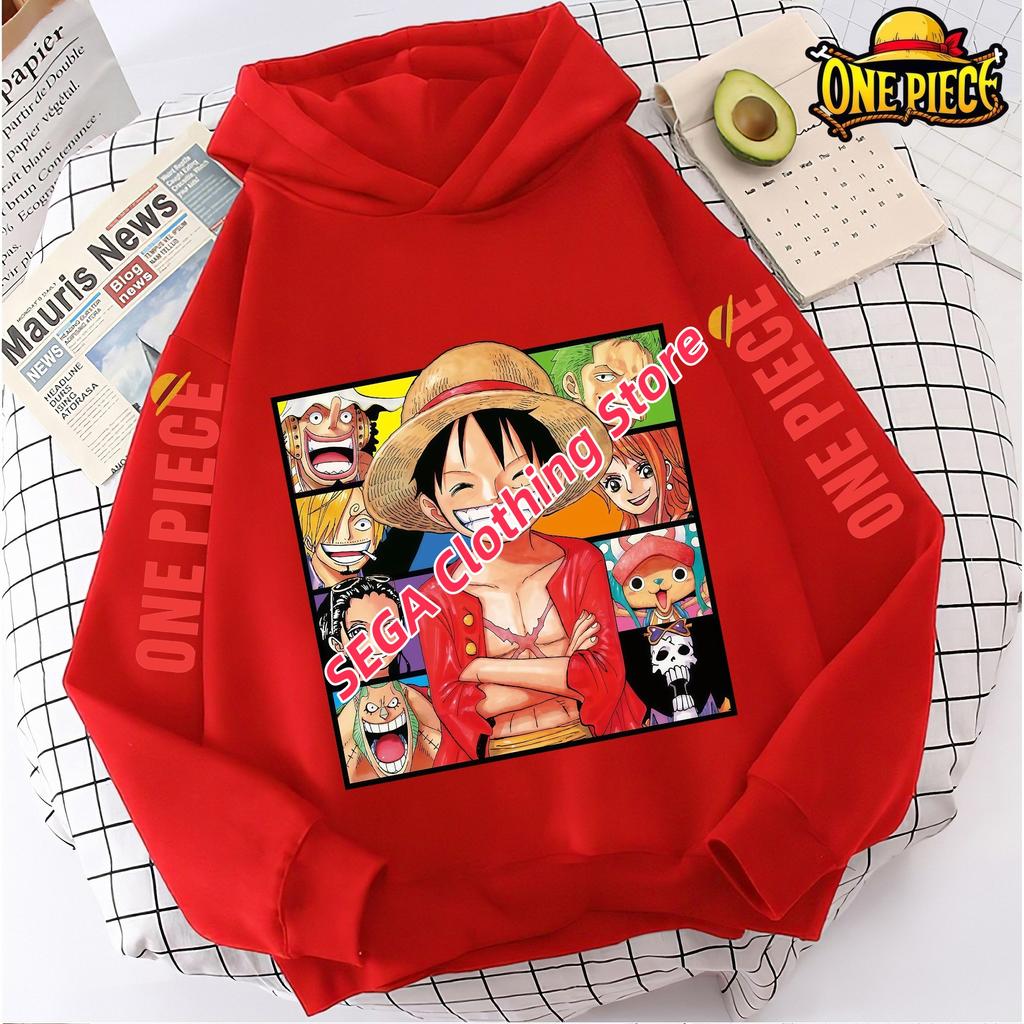 Spring Autumn Luffy Zoro Boys Girls Sweatshirt Hooded Pullover Anime One Piece Hoodies Casual Streetwear Costume Fashion Tops