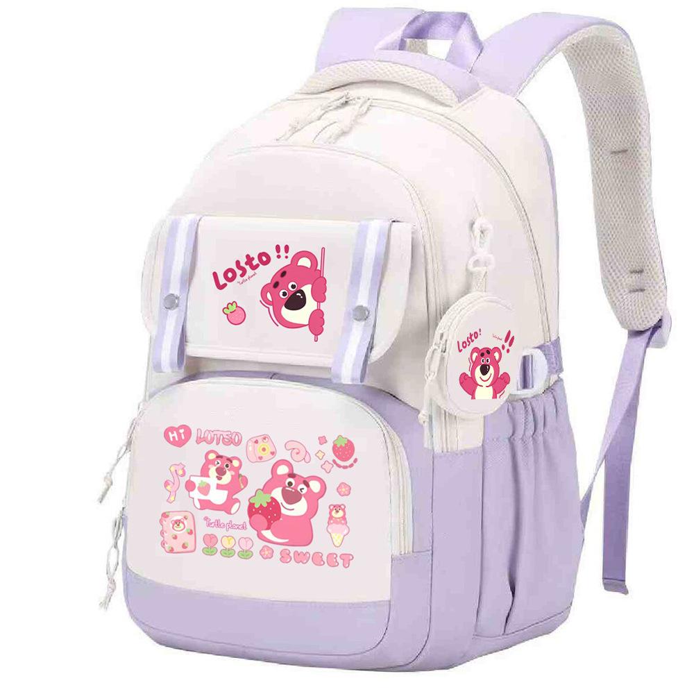 Cute Children's School Bag Lightweight Ridge Protection Elementary School Students Grades 3-6 Junior High School Students Burden Reduction Backpack
