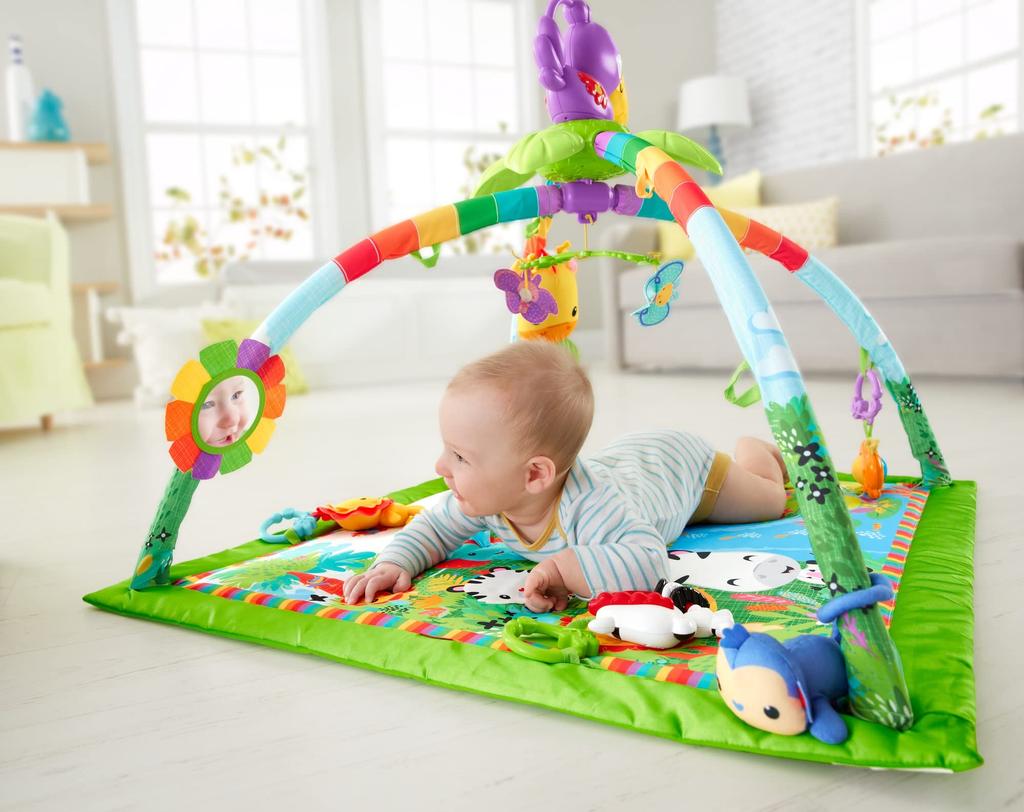 Fisher Price Rainforest Deluxe Gym II Months and DFP08 [0 Up] [Educational Toy] [Cloth Toy]