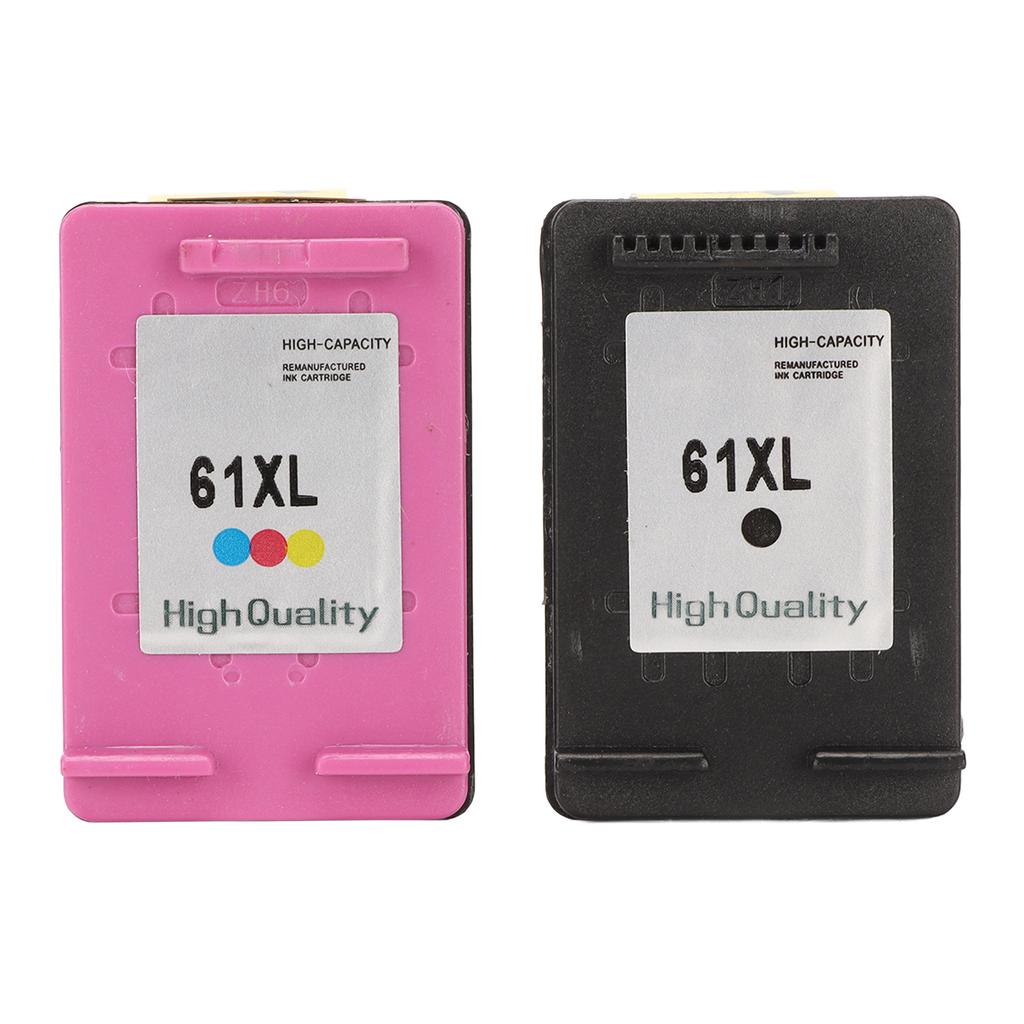 2 Stück Farbige Schwarze 61XL Tintenpatronen Ersatz für HP für Envy 4500 für Deskjet 1000 1056 1510 1512 1010 für