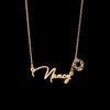 Atoztide Custom Name Necklace for Women Snowflake On Chain Stainless Steel Jewelry Winter Choker Personalized Christmas Gift