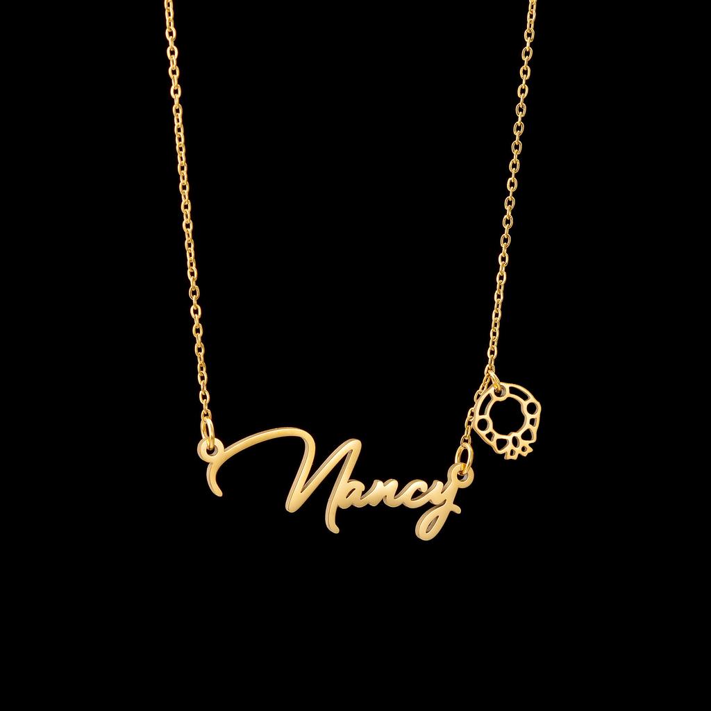 Atoztide Custom Name Necklace for Women Snowflake On Chain Stainless Steel Jewelry Winter Choker Personalized Christmas Gift