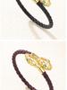 Exquisite Retro Snake Head Open Bangle: Fashionable Woven Bracelet