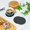 6Pcs 10cm Round Silicone Drinking Coaster Set Non-slip Home Office Table Decor Cup Pad Glass Beverage Holder Pad Decor Table Mat