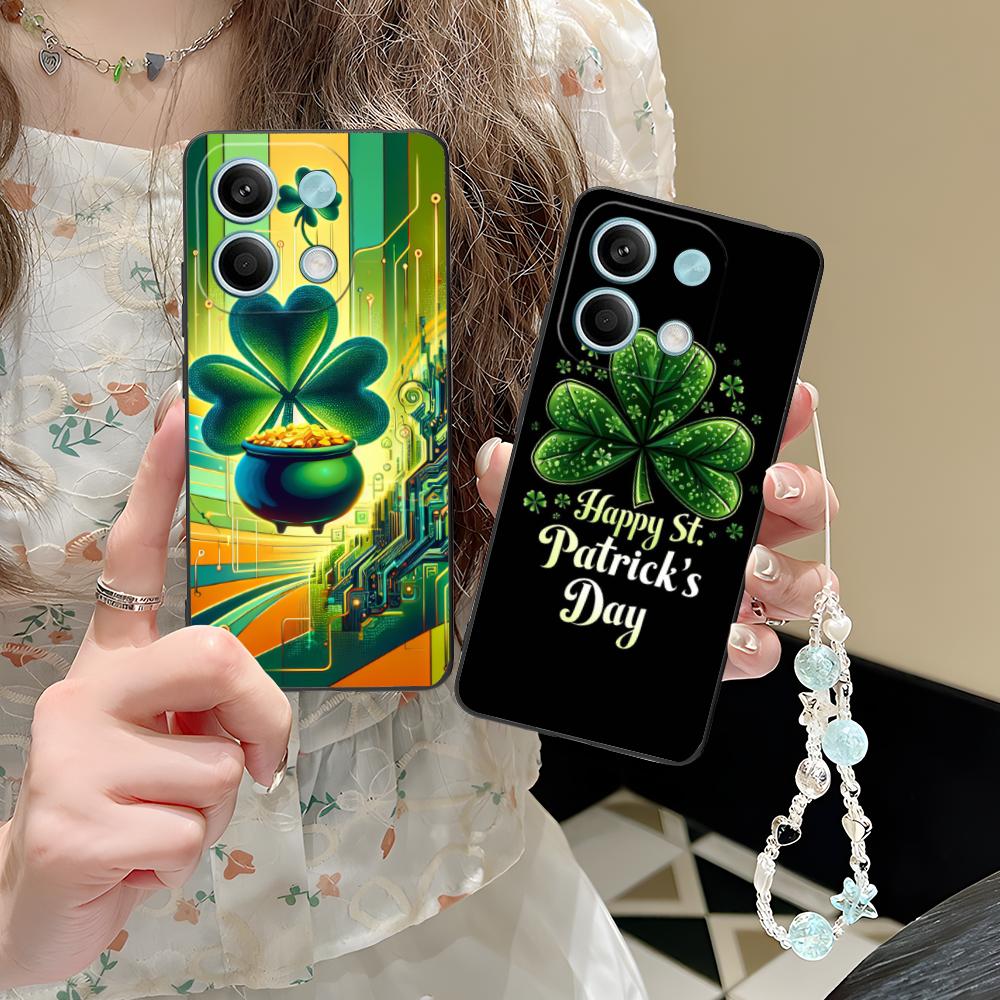Saint Patrick's Day Mobile Phone Case for POCO M7 M6 M5 M4 M3 X7 X6 X5 X4 X3 Pro GT 5G Colorful Printing Cover Smartphone Pretty