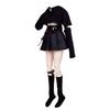 EVA BJD 13 BJD Doll Clothes 13 BJD Children's Clothes 60 cm Fashionable Doll Set 22"-24" Spherical SD Doll Black Shirt Black Skirt Stockings