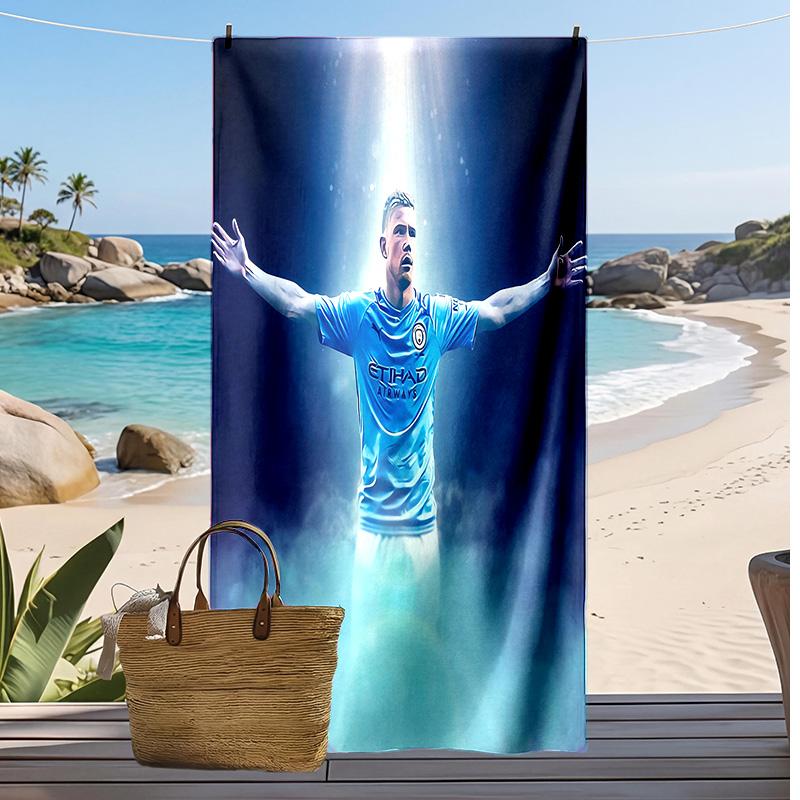 Kevin De Bruyne Printed Beach Towel Quick Dry Soft TowelPortable Large Rectangular Beach Blanket for Travel Swimming Pool