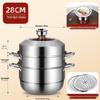 Wutuo 30cm Stainless Steel Timed Multi-Layer Steamer Pot
