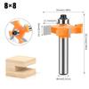 Multipurpose Router Bit Set for Wood Crafting 8mm Shank Disc Grooves Cutter with Accurate Ground Cutting Edges