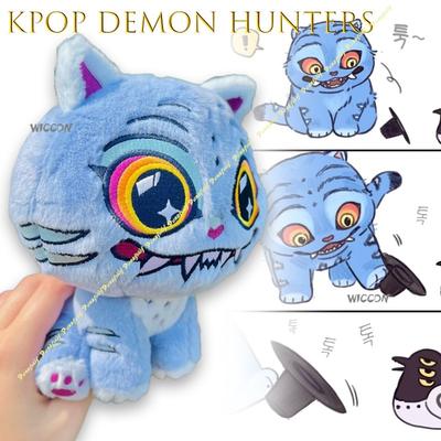 AKpop İblis Avcıları Derpy Kaplan Peluş Anime Avcısı Yumuşak Koleksiyon Figürü cosplay kostümü huntrix mavi Kawaii Hayvanlar Asılı