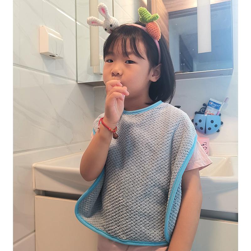 Kids Feeding Eating Apron Baby Saliva Towel Waterproof Infant Bibs Boys Girls Ruffle Towel Toddler Newborn Burp Cloths Water