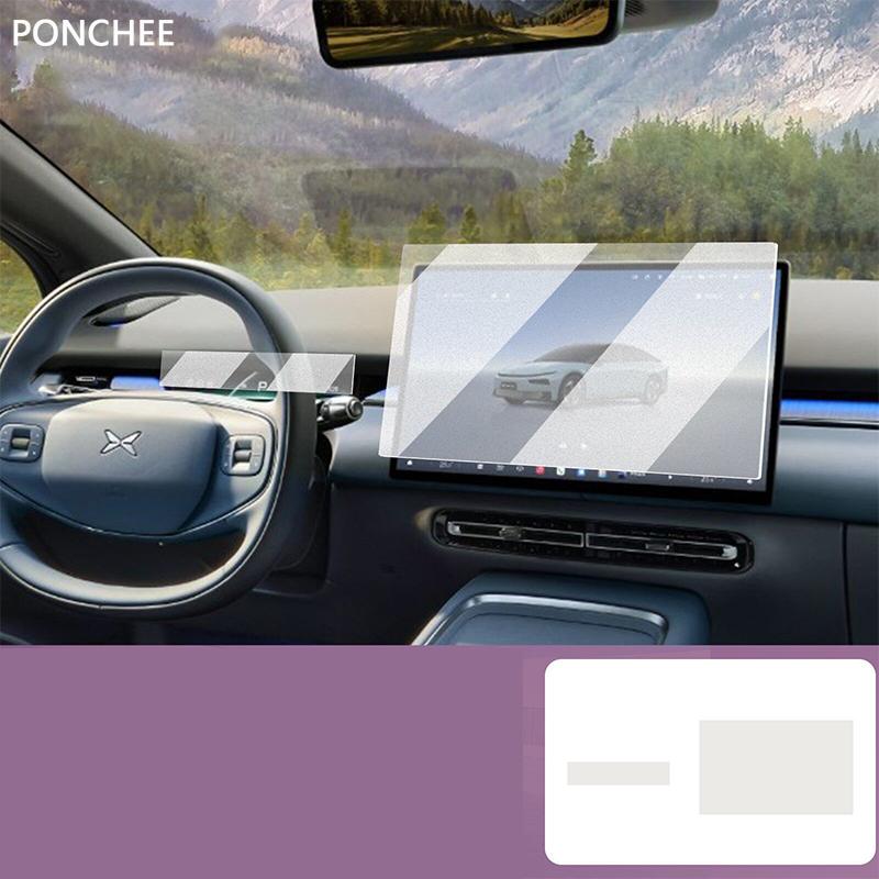 For XPENG P7+ 2026-2027 Navigation Screen Tempered Film Scratch-resistant Eye Protection Film Automobile Modification Supplies