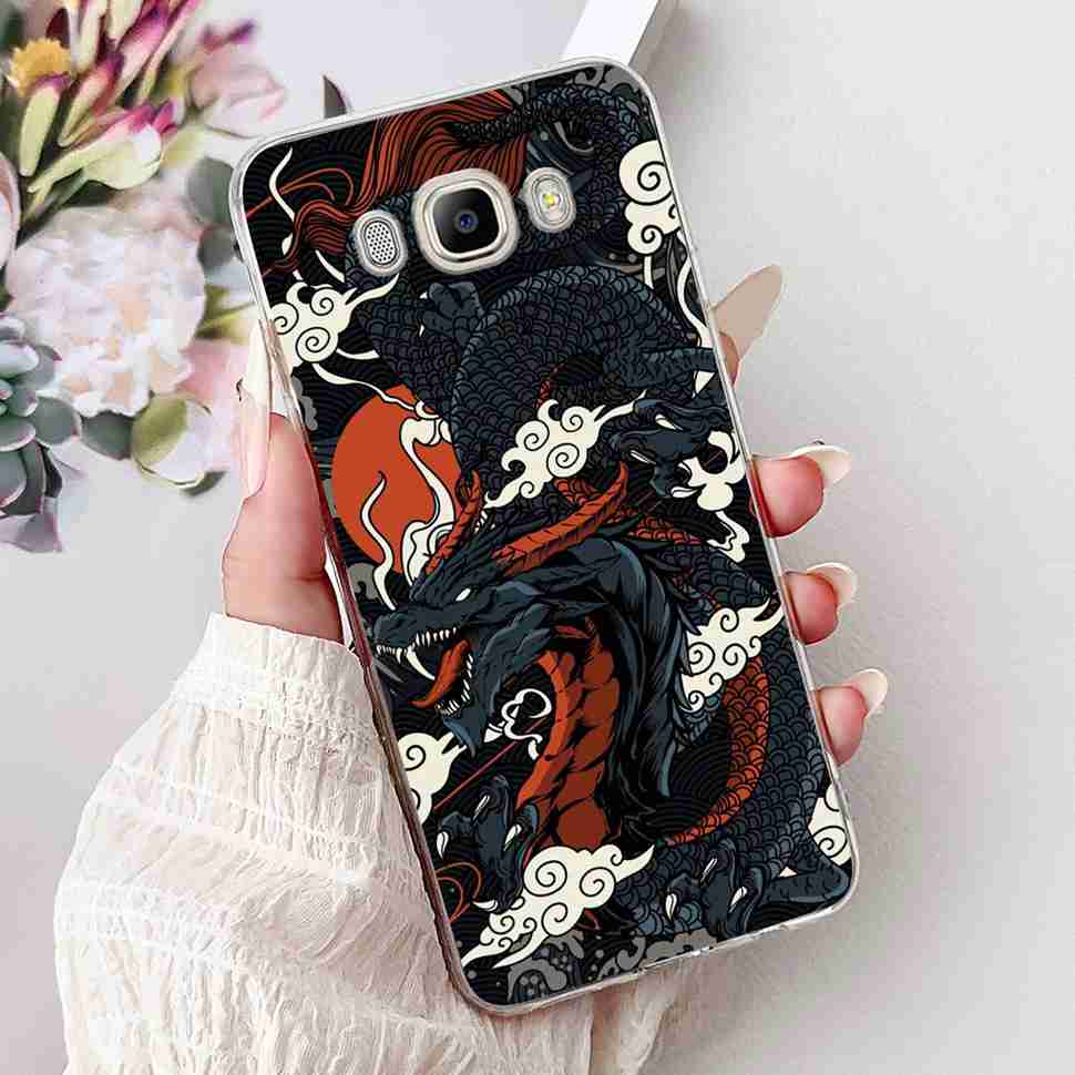 For Samsung Galaxy J7 2016 SM-J710FN Cartoon Animals Soft Silicone TPU Cover For Samsung J7 Core SM-J701F Fashion Flowers Shell