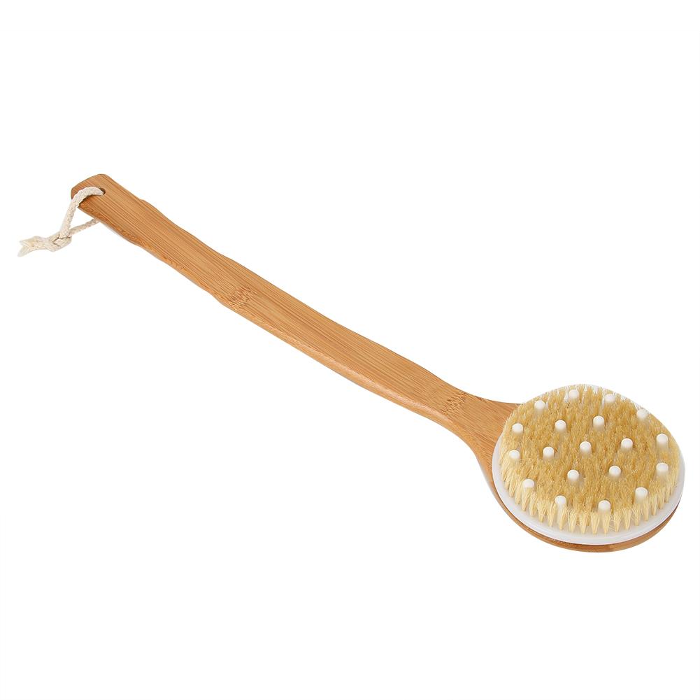Long Handle Bath Brush Exfoliating Body Scrubber Skin Massage Cleaning Back Shower Brush