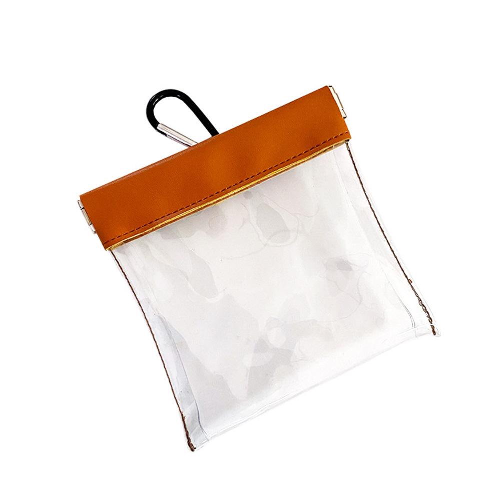 

1Pc Golf Tees Bag Waterproof Golf Tees Pouch Bag Organizer Transparent Large Capacity Golf Accessories For Convenient Storage коричневый