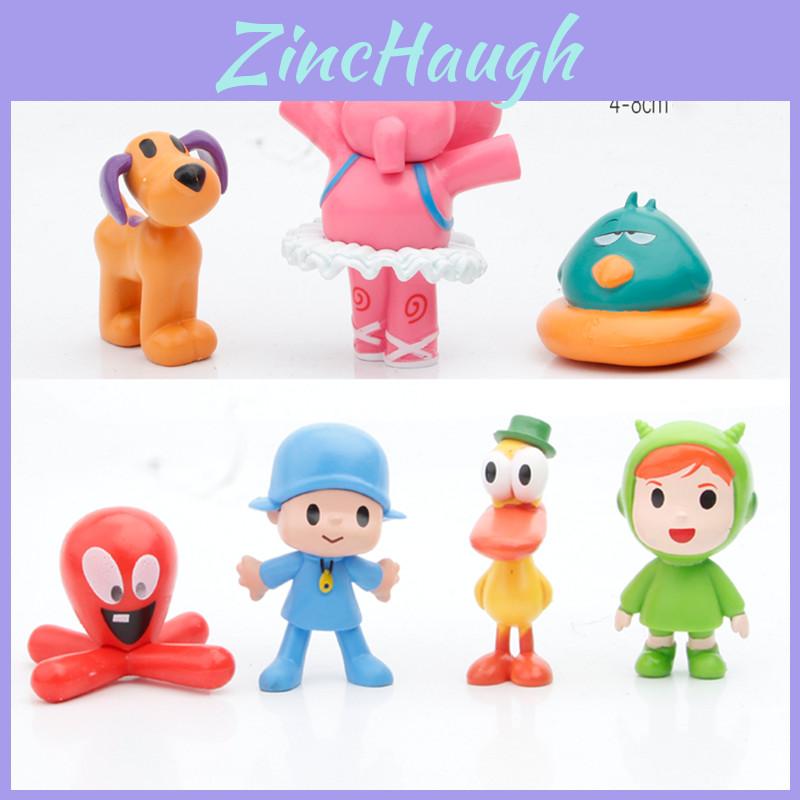 Adorable 7pcs Pocoyo Action Figures Zinkia Miniatures Perfect For Cake Decoration