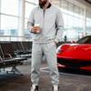 Mens Lightweight Casual Track Suit Set Zip-Up Baseball Jacket Long Pants Sporty Streetwear