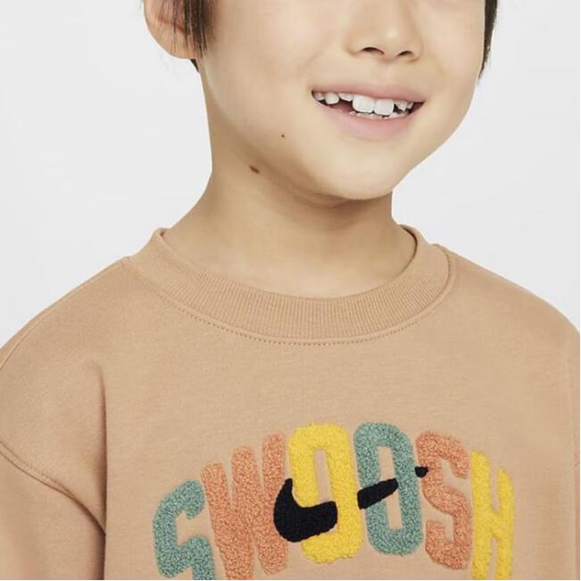 Nike Sportswear Powder Play Soft Fleece Crewneck Kids tops Yellow HQ7943-200