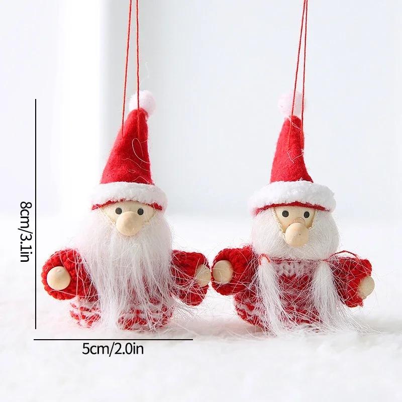 Christmas Tree Ornaments New Year Gifts for Couple Ornaments Santa Claus Star Pendant 2026 Christmas Party Hanging Decoration