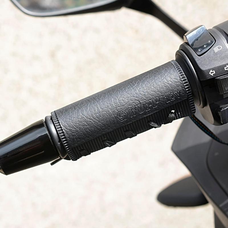 Motorcycle Electric Heated Grips Scooter Moped Bar Hand Warmer Cover Adjustable Temp Hot Handlebar USB Charging 1 Pair