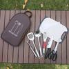 Tableware Storage Bag Large Capacity Zipper Closure Waterproof Portable Picnic Cookware Organizer Camping Supplies