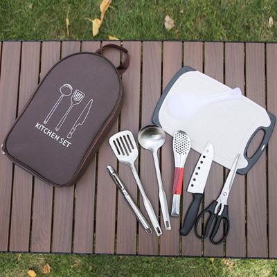 Borsa Porta Stoviglie Grande Capacità Chiusura a Cerniera Impermeabile Portatile Organizzatore per Utensili da Cucina da Picnic Forniture da Campeggio