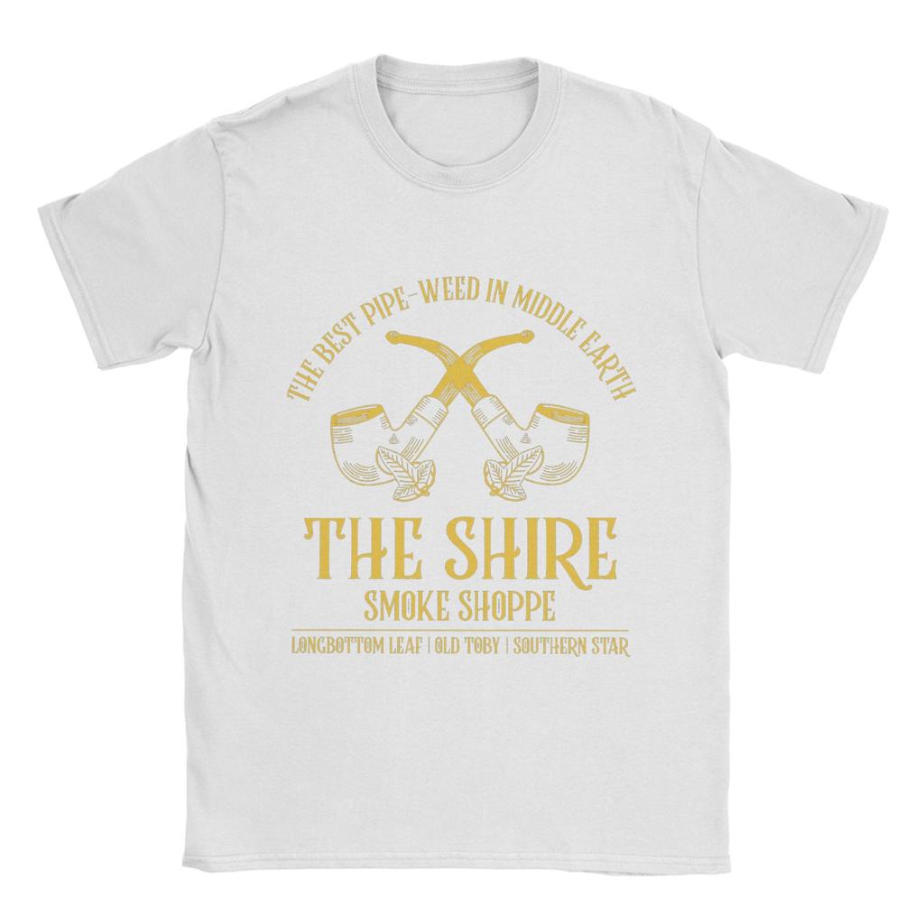 Men T-Shirts L-Lords Of The R-Rings   Vintage 100% Cotton Tees Short Sleeve The Shire Smoke T Shirt Round Collar Clothing Unique