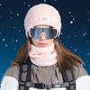 Winter Hat Scarf Suit Velvet Warm Ear Protection Cap Men Women Outdoor Cycling Coldproof Cap