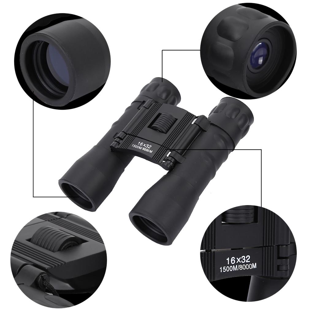 16x32 Przenośny Składany Lornetka Teleskop Noktowizyjny Outdoor Kemping Polowanie Lornetka Teleskop