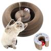 Organ Cat Scratching Board Toy with Bell Interactive Foldable Corrugated Paper Scratch Board Mental Physical Exercise Toy Pet Supplies