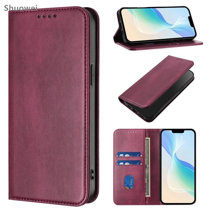 Casing For Sharp SHG 02 04 14 SH-M10 SH-RM18 SH-M22 SH-51B SH-51E SH-52E SH-53E SH 54E Slim Book Wallet Leather Card Slot Flip Cover Case Sharp SH-52E