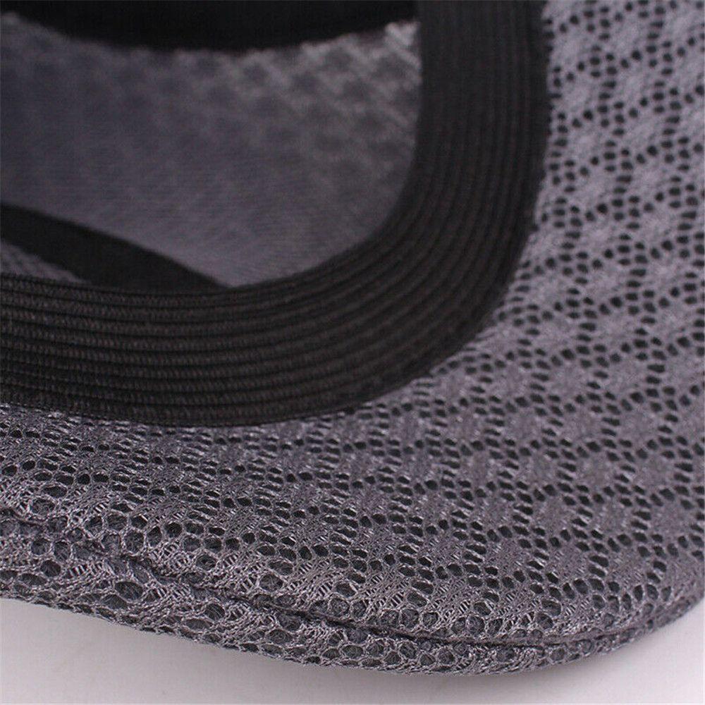 Fashion Mesh Newsboy Style Breathable Sun Hat Peaked Cap Beret Hat