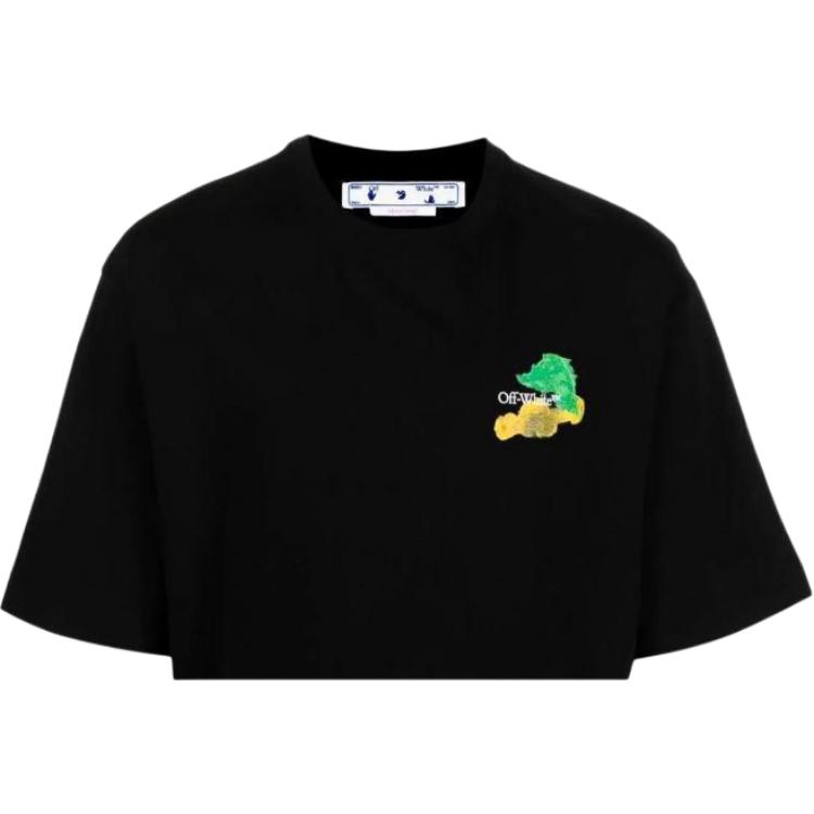 OFF WHITE Brush Arrows Over Skate S/S Tee OMAA120S23JER0011084