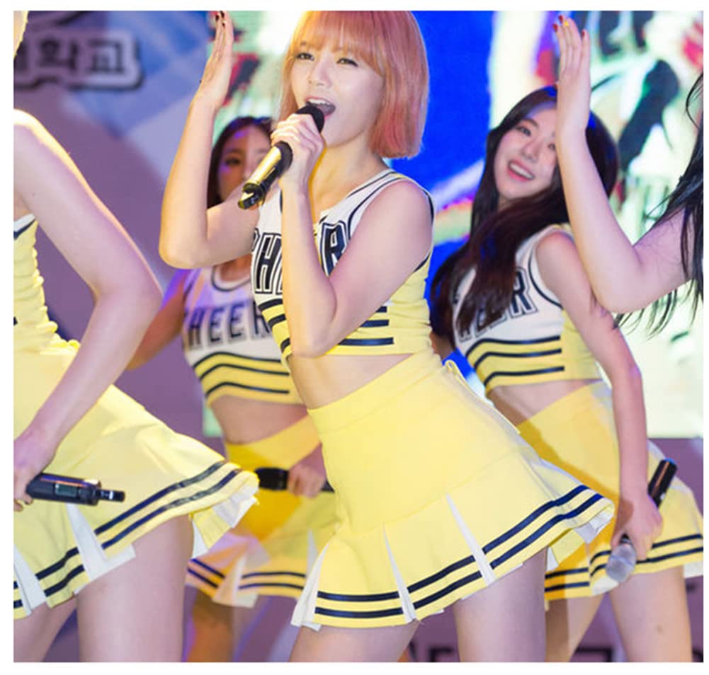 [hinata] Cheerleader Cosplay Costume, Korean Style Idol, Cheerleading Squad, Dance Performance, Training Outfit, Stage Costume, Gymnastics Uniform, Sp