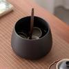 Jian Shui Ceramic Tea Waste Bowl & Brush Set