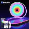 USB 5V LED Strip Lights Bluetooth RGBIC Neon Strip Remote Control With Music Sync DIY Bedroom Home Decoration Changing Light-J