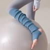 Ribbed Knitted Striped Over Knee Footless Long Boot Socks Stirrup Leg Warmers Thigh High Stockings for Women Yoga Dance
