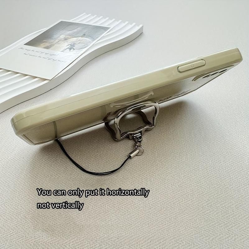 4pcs Portable Mobile Phone Lanyard Metal Ring Buckle Anti-Fall Lanyard U Disk Hanging Chain Desktop Support Stand