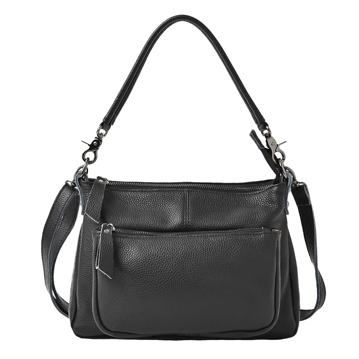 

Genuine Leather Shoulder Bag for Crossbody Leather Ariel Black [Notre Favori] Women, Bag, Handbag, 2-Way, (Black Hardware)