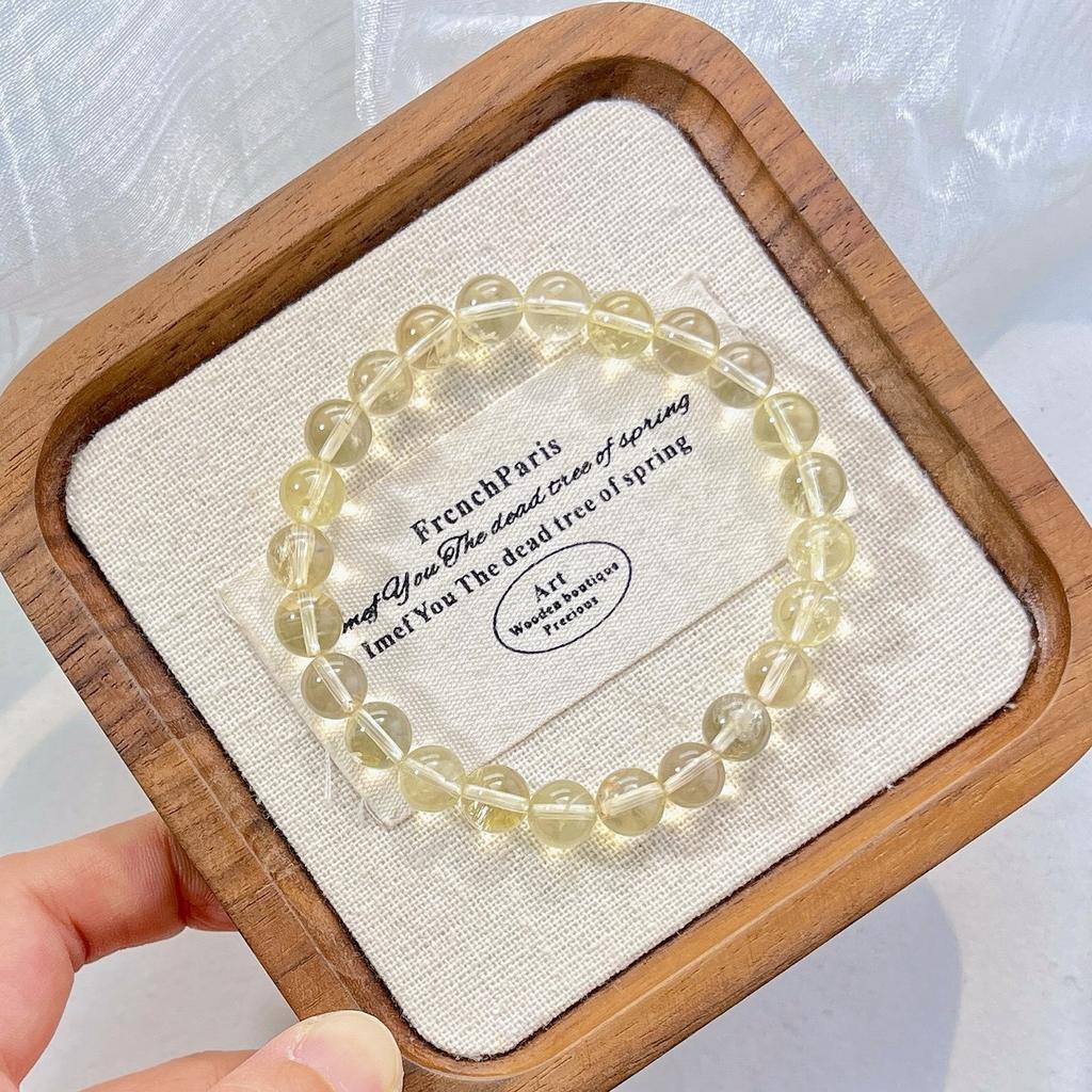 8Mm Retro Natural Lemon Citrine Design Bracelet Bracelet.